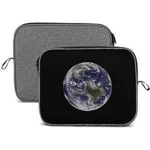 Earth in Space Laptop Sleeve Case Beschermende Notebook Draagtas Reizen Aktetas 13 inch