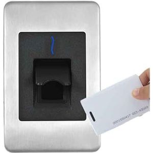 Inklokmachine, Waterdichte vingerafdruklezer for toegangscontrolesysteem Toegangscontrolepaneel FR1500 Vingerafdruk- en RFID-kaartlezer(FR1500-ID)