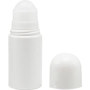 DASNTERED Roll On Fles, Draagbare 4 stks 50ml Lege Hervulbare Lippenbalsems Essentiële Olie Roll On Fles, Lekvrije DIY Deodorant Containers Voor Zonnebrandcrème, Moisturizer, etc