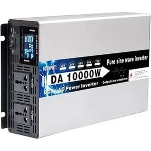 Spanningsomvormer 12V 220V 8000W 10000W 12000 Hoog Vermogen 12V 24V 48V 60V 72V Omvormer Zonne-energie Auto-omvormer Off Grid Zuivere Sinusomvormer Omvormer(24V,110V(60HZ),10000W)