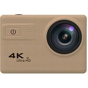 Actiecamera, HD 4K Sport Waterdichte Camera Duiken Aerial Photography Riding 2.0 Inch WIFI Sport dv(Golden)