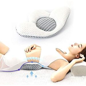 LAPONO Lendenkussen voor bed, rugkussens ondersteunen slaapkussen, driehoekige lendenkussen voor rug, vul- en ondersteuning kunnen slaap- en tailleklachten verlichten (rugkussen)