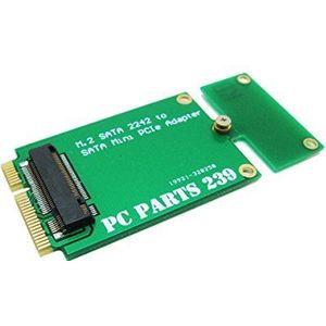 Sintech M.2 NGFF 22x42 adapter als 3 x 7 cm Mini PCI-e SATA SSD voor Asus Eee PC 1000 S101 900 901 900A T91