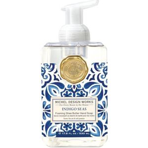 Michel Design Works INDIGO SEAS Foaming Soap, schuimzeep (530 ml) zeelucht en jasmijn