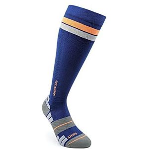 Relaxsan 800 Sport Socks (Blauw/Oranje, 4L) – Sokken met sportcompressie met Dryarn vezel voor maximale prestaties