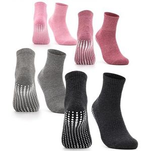 Occulto - Madeleine - Antislip Sokken - Zwart - Pak van 4 Paar