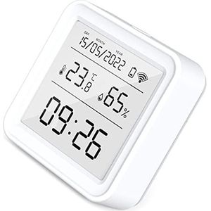 Barabesty Tuya WiFi Temperatuur Vochtigheid Sensor Indoor Hygrometer Thermometer Detector Smart Life Afstandsbediening