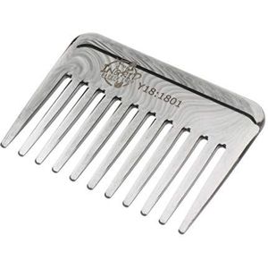 Wide-Tanden Ontwarren Krullend Haar Kam Mens Terug Hoofd Styling Olie Kam Grijs