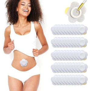 XFSRG Ricinusoliepleisters voor de navel (olie niet inbegrepen), 50 zelfklevende patches voor de navel, wegwerp-navelpatches, waterdicht