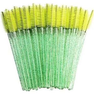 Wimperborstel-50 stks|Wimper&Eye Brow|Mascara Wands&|Sparkle Green