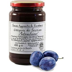 San Benedetto biologische conserven van pruimen zonder suiker - Italiaans ambachtelijk product (1 potje 400 gram)