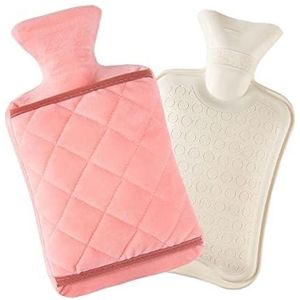 DieffematicRSD Warmwaterkruik Uitneembare en wasbare dubbel ingebrachte handwarmertas met warmwatervulling met water