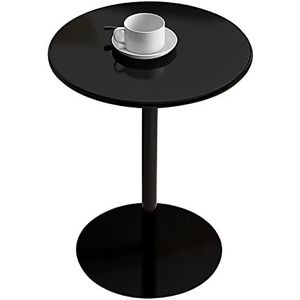 Prachtige ijzeren kleine ronde tafel, melkthee winkel/café salontafel, thuis woonkamer Scandinavische hoektafel, eenvoudig nachtkastje in meerdere stijlen (Kleur: C, Maat: 40x62cm)