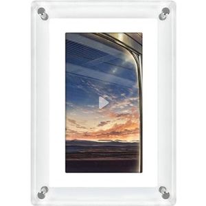 5/7 Inch 1080p Digitale Fotolijst Video Fotolijst Speler Acryl Video Speler Smart Motion 4G Geheugen Volume Home Decor Eenvoudig delen(7inches)