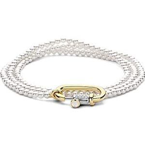 TI SENTO MILANO Damesarmband sieraden maat S elegant aanbod 2976PW/S, zirkonia Sterling zilver