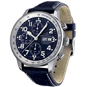 Zeno Watch Basel herenhorloge analoog automatisch met lederen armband P557TVDD-b4