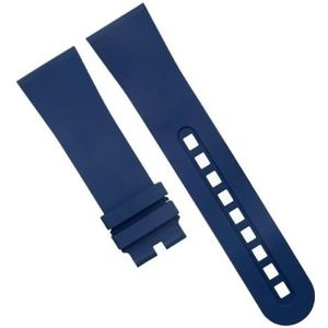 dayeer Zachte Fluorhoudende FKM Rubber Horlogeband Voor Blancpain Fifty Fathoms 5000 5015 Band Horloge Riem Armbanden (Color : Blue 2, Size : 23mm)