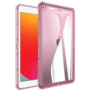 Voor iPad 9.7 6e/5e Generatie Tablet Case, Zachte Clear Transparante Case Voor iPad 9.7 Inch 2018/2017, Schokabsorptie, Slim Fit Lichtgewicht Bumper Case, Roze