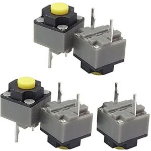 Exingk 5 STKS 6x6x7.3mm Kailh Vierkante Stille Micro Schakelaar Mute Schakelaar Kan Vervangen Een Rechthoek Micro Schakelaar Vierkante Schakelaar