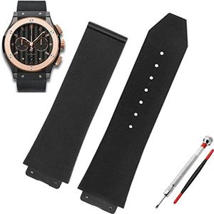 Horlogebanden, Vervanging, Polsband lingling Horloge Band Compatibel Withr HUBLOT BIG BANG Siliconen 25*19mm Waterdicht Heren Horlogebandje Ketting Horloge Accessoires Rubber Horloge Armband Ketting