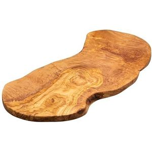 Erreke Houten Snijplank, Olijfhouten Snijplank, Natuurlijke Olijfhout, Voor serveren of Snijden van Voedsel, Grote Houten Snijplanken, Barbecue Kaas Brood, Wooden Cutting Board, Handgemaakt 51x26 cm