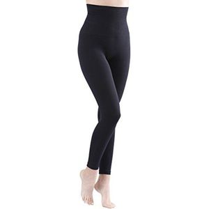 Yenita Shapewear voor dames, slim leggings, taille-leggings, buikweg korsetbroek, zwart, XL