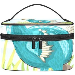 Leuke Dodo Bird Makeup Organizer Bag, Travel Makeup Bag Organizer Case Draagbare Cosmetische Tas voor Vrouwen en Meisjes Toiletartikelen, Meerkleurig, 22.5x15x13.8cm/8.9x5.9x5.4in