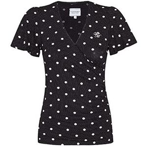 Vive Maria Maria shirt T-shirt zwart-wit XS 94% viscose, 6% elastaan Basics, Rockabilly