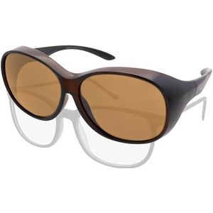 Overgoggles Dames MEGA | Zonnebril gepolariseerd voor het opzetten van | UV400 | Rij- en fietsbril | Bril voor brildragers | gepolariseerde bril | 32g