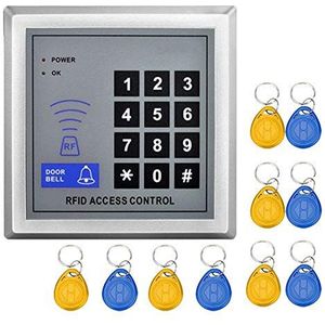 RFID standalone toegangscontrole toetsenbord kaartlezer 125 KHz RFID nabijheid deur toegang controle systeem + 10 sleutelhangers ondersteuning 500 gebruikers [update]