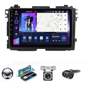 Android 13 2 DIN Autoradio Stereo 9 inch Screen voor Honda VEZEL XRV 2013-2018 GPS Navigatiesysteem FM AM RDS DAB+ Radio Carplay Android Auto Qualcomm BT 5.0 Dolby DTS(NF-6 8Core 8+128G)