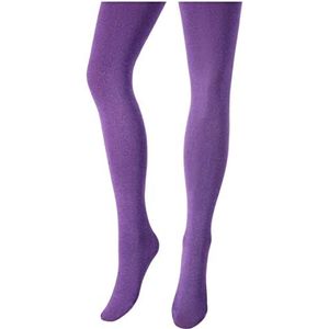 OVISSA Italiaanse dikke panty voor vrouwen acrylwol 180 denier zachte ondoorzichtige panty voor dames, elastische stevige panty met versterkte sterke teen taille, panty's maten S-XL, Violet, L