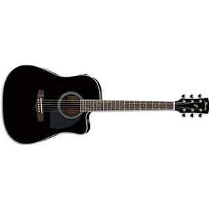 Ibanez PF15ECE-BK Elektrische akoestische gitaar, zwart