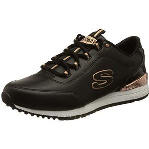 Skechers Dames 907-wht Low-Top Sneakers, Zwart, 37.5 EU