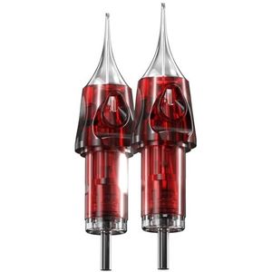 CNC Tattoo Cartridges Naalden #10 Bugpin 1RL Ronde Liner X-Taper 20 Stks voor Rotary Tattoo Machine Supply EN04X-20-1001RL