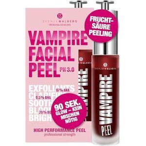 35% fruitzuurpeeling 15% AHA & BHA + 20% vitamine C zuur VAMPIRE PEEL by Svenja Walberg dermatest ZEER GOED chemisch tegen rimpels, puistjes, grote poriën - Mega Glow