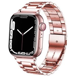 DEALELE Band Compatibel met iWatch 38mm 40mm 41mm, Roestvrij Staal Metaal Vervanging Armband voor Apple Watch Series 8/7 / 6/5 / 4/3 / SE Women Man, Roze pink