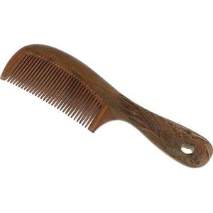 RPixc Handgemaakte fijne getande haarkam, professionele haarkam, handgemaakte houten haarkam met handvatborstel, thuissalon haarsnijkam, haarkam (kleur: fijn getand)