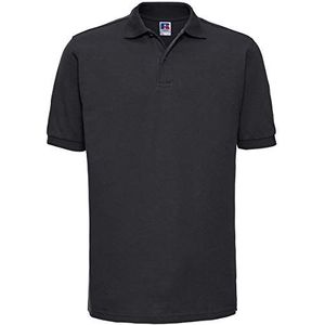 Russell - Robuust pique-poloshirt, zwart, XL