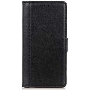 BRAND SET Case voor Motorola Moto One Macro Case Portemonnee Stijl Kunstleer Flip Case met Veilige Magnetische Sluiting Lock en Beugel Functie, Geschikt voor Motorola Moto One Macro, Motorola Moto One Macro, Zwart