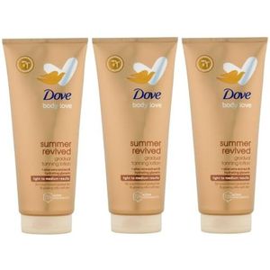 Dove Derma Spa, Summer Revive, Fair to Medium Skin, 3-pack (3 x 200 ml)
