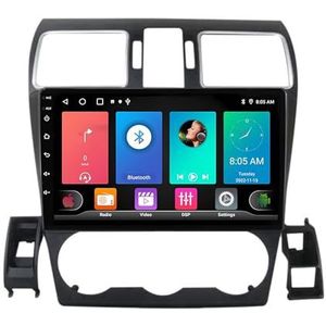Dubbele DIN Android 14 autoradio voor Subaru Forester 2015-2018 9 Duim QLED Touch screen-met Draadloze Carplay Android Auto GPS navigatie 4G WiFi Stuurwielbediening achteruitrijcamera(P3 WIFI 4-Core 2