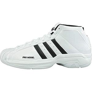 adidas Pro Model 2g basketbalschoenen voor heren, Wit Ftwr Wit Kern Zwart Ftwr Wit, 44.50 EU