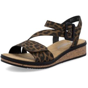 Rieker - Dames Schoenen - Bruin - Veterschoenen - Comfortabele Pasvorm