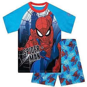 Marvel Spiderman pyjama voor jongens | Spider-Man Jongens Korte Pyjama | 104 | Officiële Spiderman-merchandise