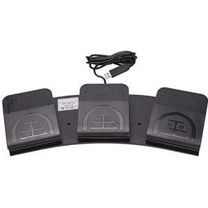 PC Pedaal 3-knops USB Gaming voetschakelaar voor Multimedia Instrumenten