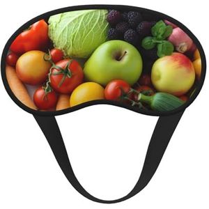 Verse groenten en fruit slaap oogmasker voor vrouwen mannen zacht en comfortabel slaapmasker verduisterend slaapmasker voor reizen yoga dutje ploegendienst werk