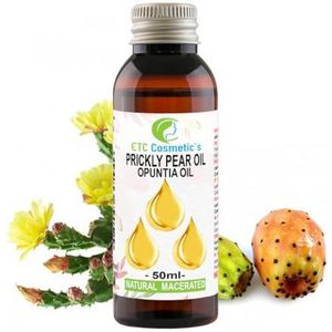 Cactusvijgolie (Opuntia-olie) - 50 ml - Anti-aging, herstellend, voedend, hydraterend, 100% natuurlijk