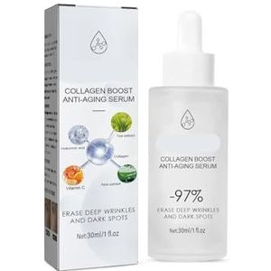 Anti-aging collageen serum - vermindert rimpels en fijne lijnen, hydrateert en verstevigt de huid, vernauwt de poriën, reguleert de sebumafscheiding, geneest acne (3 stuks)