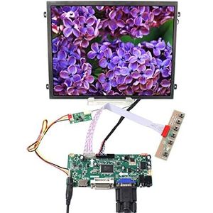 VSDISPLAY 10.4 Inch VS104T-003A 500nit 1024x768 30 pin IPS LCD Panel en DVI VGA Audio LVDs Driver Board 68676